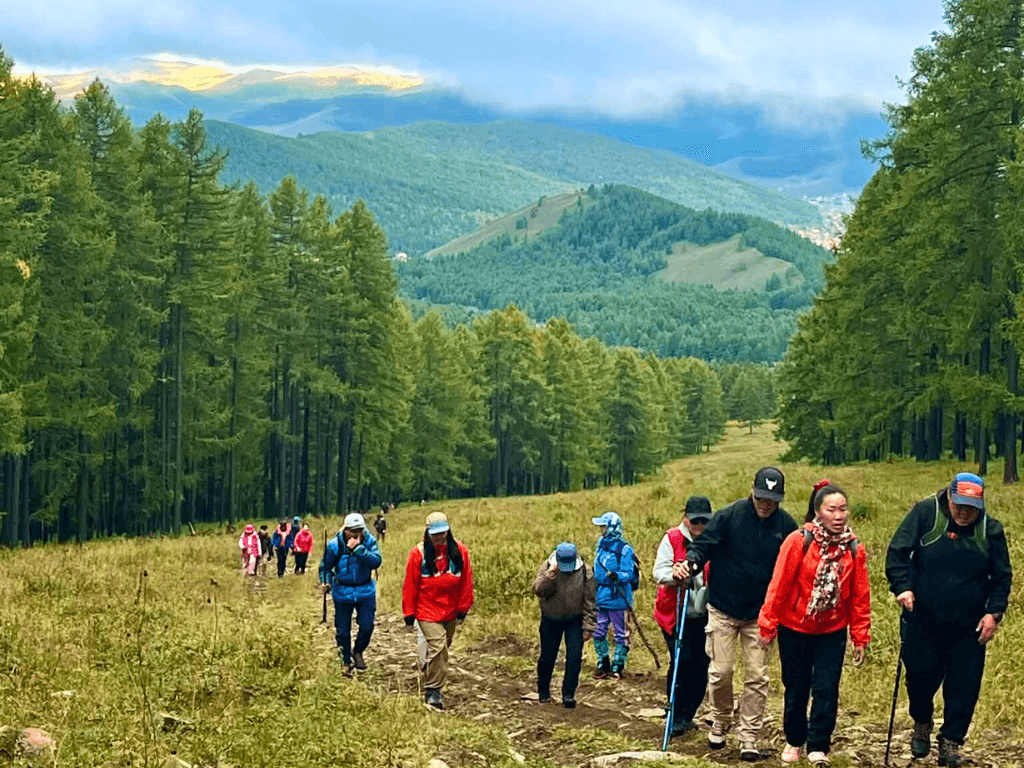 Hiking around Khuvsgul Lake